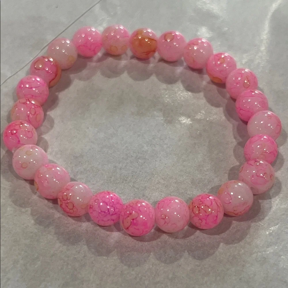 Pink Beaded Bracelet